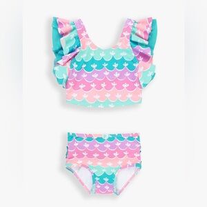 Ruffle Butts Mermaid Butterfly Tankini 12-18 Months